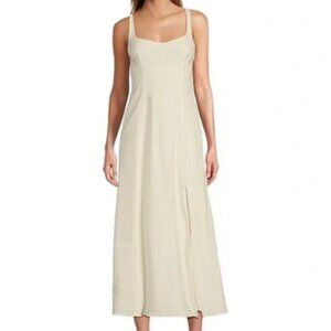 Antonio Melani Opel Linen Sweetheart Neck Seeveless A-Line Dress